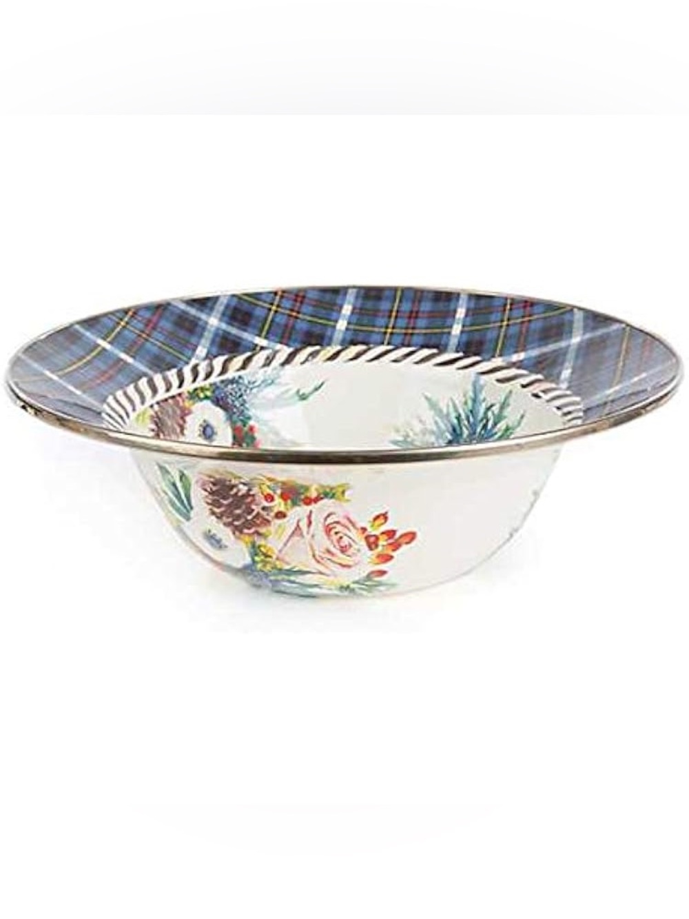 Mackenzie-Childs Highbanks Ceramic Serving Bowl
